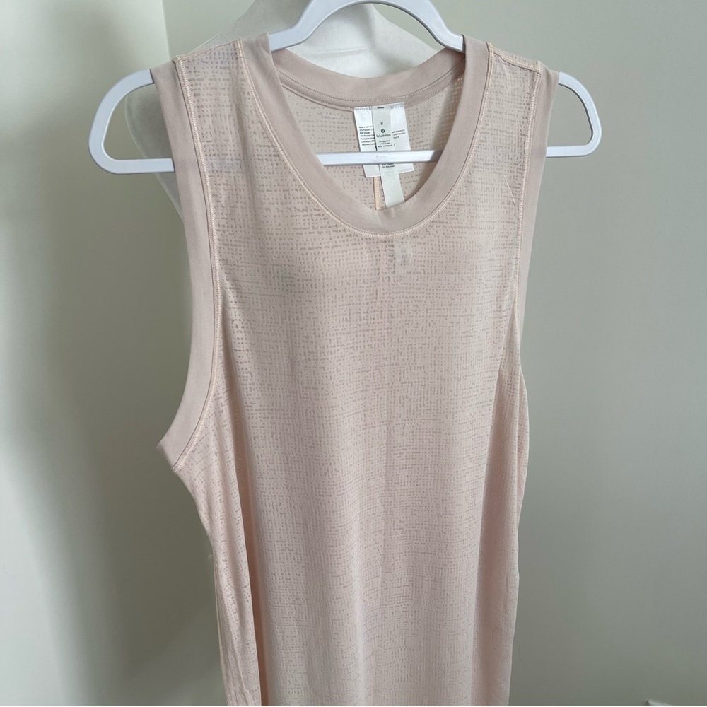 Lululemon Uncovered Tall Tank Silk Rose Size 8 NEW - Picture 7 of 13